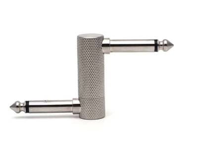 Guitar Effects Pedal Connector 6.35mm 1/4" Guitar Effect Pedal Couplers, Male to Male Plug Adaptor for Guitar Pedalboard silver Edition