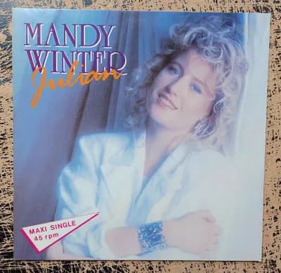 Mit-schunkel-pop-synthesizer-ballade : -) stimmlich BISSI Kate Bush LIKE : -) Maxi 12429 Mandy Winter (Birgit Muxel) Julian 1987 Pop, Ballad EMI 1C K 060 20 1748 6 MEDIA unten