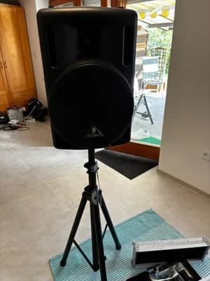 Profi Audio-Set: Shure Funkstrecke + Mixer im Case & Behringer PA-Box