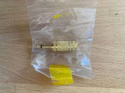 3,5 mm auf 6,3 mm Klinke Adapter - vergoldet (Audio Adapter)