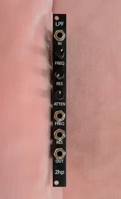 2hp - LPF Low-Pass Filter (Eurorack Modular Synth)