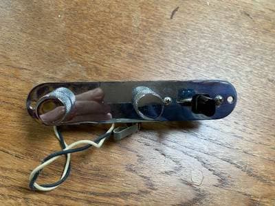 Telecaster Harness komplett, original Fullerton AVRI Reglerplatte 1981
