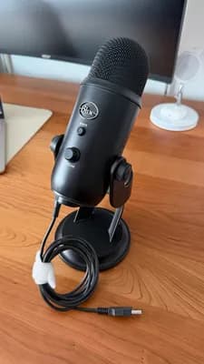 Logitech Blue Mikrofon Yeti USB in schwarz