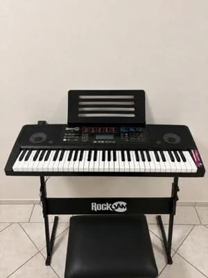 RockJamRJ761 Keyboard Piano Set - 61 Tasten + Ständer + Hocker + Kopfhörer