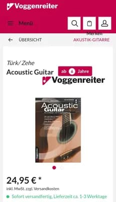 *NEU* Gitarrenschule Buch + CD Acoustic Guitar