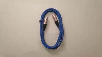 STAGG High Quality Microphone Cable, Mikrofonkabel, blau, 3m