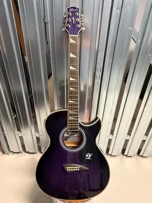 Electro Acoustic Guitar - Lindo ORG-SL SlimeLine Purple