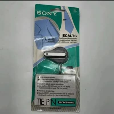 Sony ECM-T6 Condenser Microphone - Tie Pin Style - neu