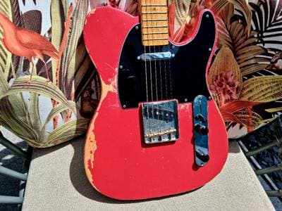 Telecaster MJT-PINE Body Flamed Neck Fender Pickups