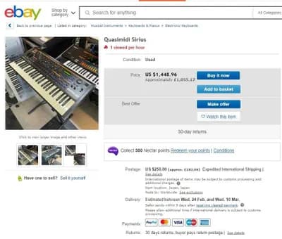 Synthesizer - Quasimidi Sirius auch Tausch möglich