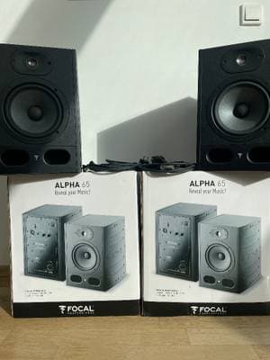 Focal Alpha 65 Monitor-Lautsprecher aus Studio in OVP, inkl. Netzkabel u. XLR