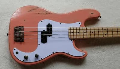 LORENZ Precision Bass E-Bass| Made in Austria | 60s Relic Copper Orange over darkened Swamp-Ash Wood | Mit handgewickeltem Lorenz Pickup | Leicht 3,7 kg | NEU 35% unter Normalpreis
