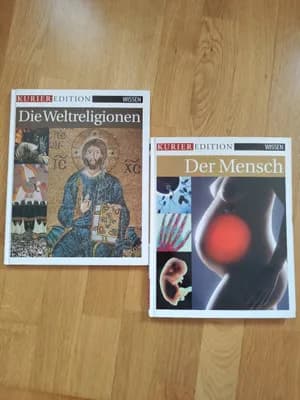 Sachbuch DER MENSCH + DIE WELTRELIGIONEN Kurier Edition Wissen
