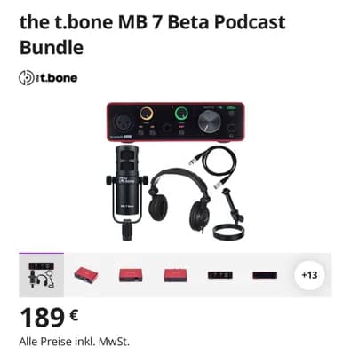 the t. bone MB 7 Beta Podcast Bundle