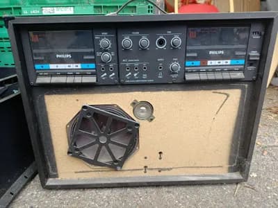 Vintage Philips Studio II D6650 double cassette deck