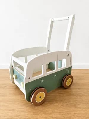 Little Dutch Holz Laufwagen Camper Bus - Vintage