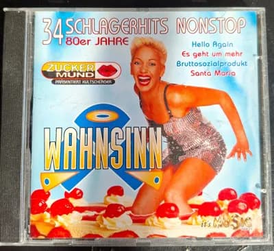 CD - Wahnsinn | 34 Schlagerhits der 80er Jahre (Nonstop Mix)