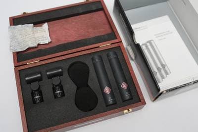 Neumann KM 184 mt (abgestimmtes Paar) Nieren-Mikrofone mit Holzschatulle und OVP