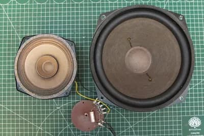 2x Bauer HiFi 35 Lautsprecher-Chassis, 8 Ohm