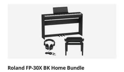 Roland FP-30X BK Digitalpiano - Komplettset mit Bank, Pedalen & Tasche