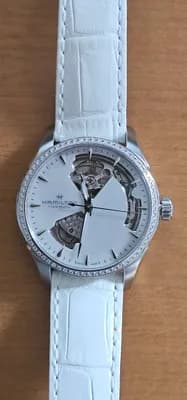 Damenuhr Hamilton Jazzmaster H32205890 Automatik Open Heart neu