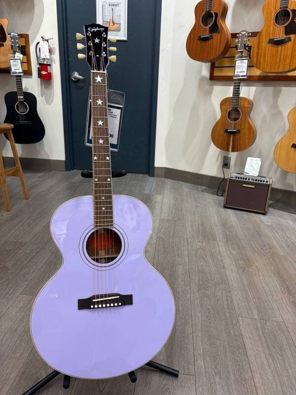 Epiphone J-180 LS Lavender
