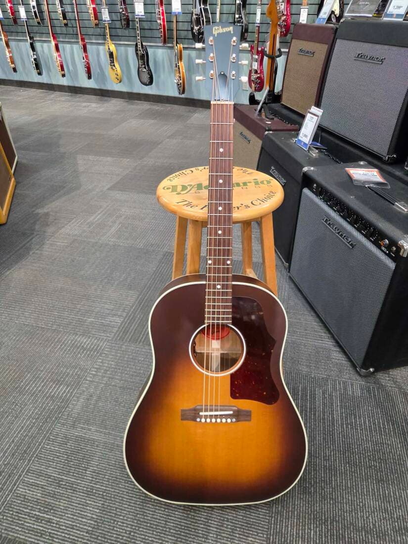 Gibson - J-45 Special Acoustic/Electric Guitar with Softshell Case - Satin Vintage Sunburst
