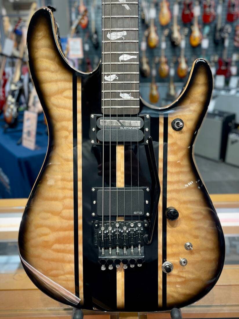Schecter - DJ Ashba Electric Guitar - Natural Black Burst