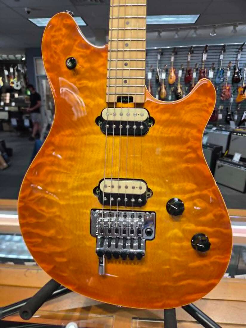 EVH Wolfgang Special QM, Baked Maple Fingerboard - Solar