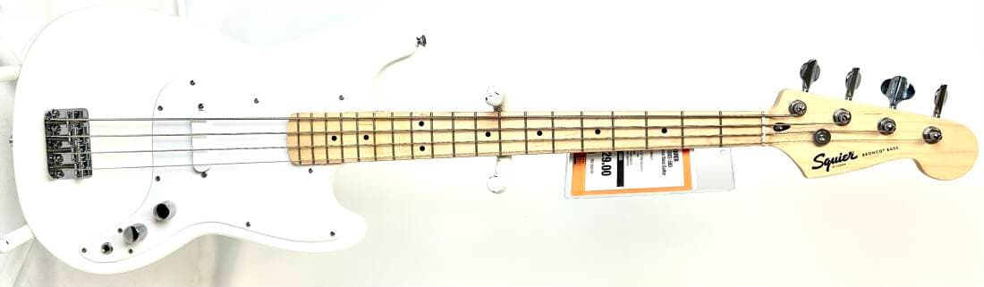 Squier Sonic Bronco Bass, Maple Fingerboard - Arctic White