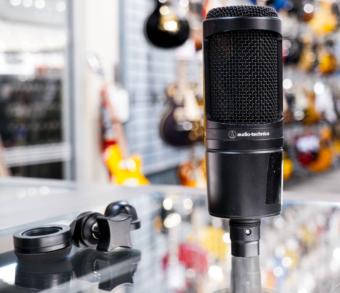 Audio-Technica - AT2020 Cardioid Condenser Microphone - Black