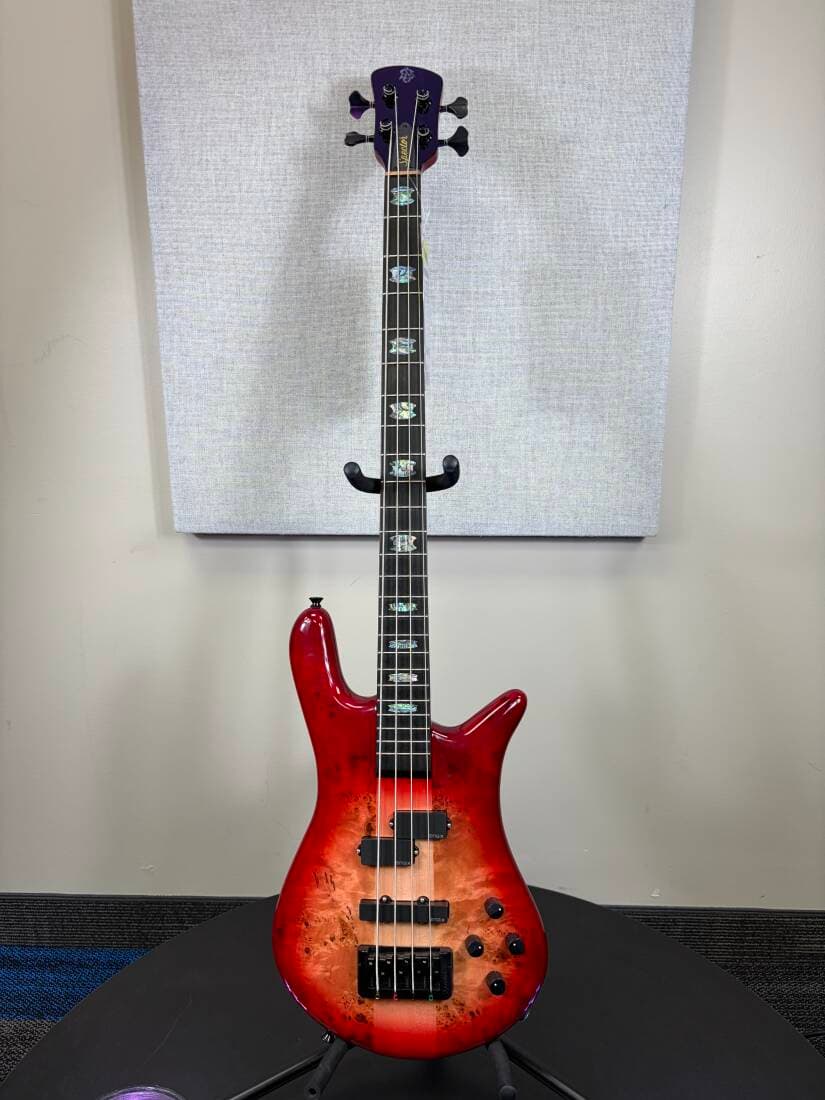Spector Bass - Euro Custom 4-String Bass Guitar - Natural Red Burst Gloss