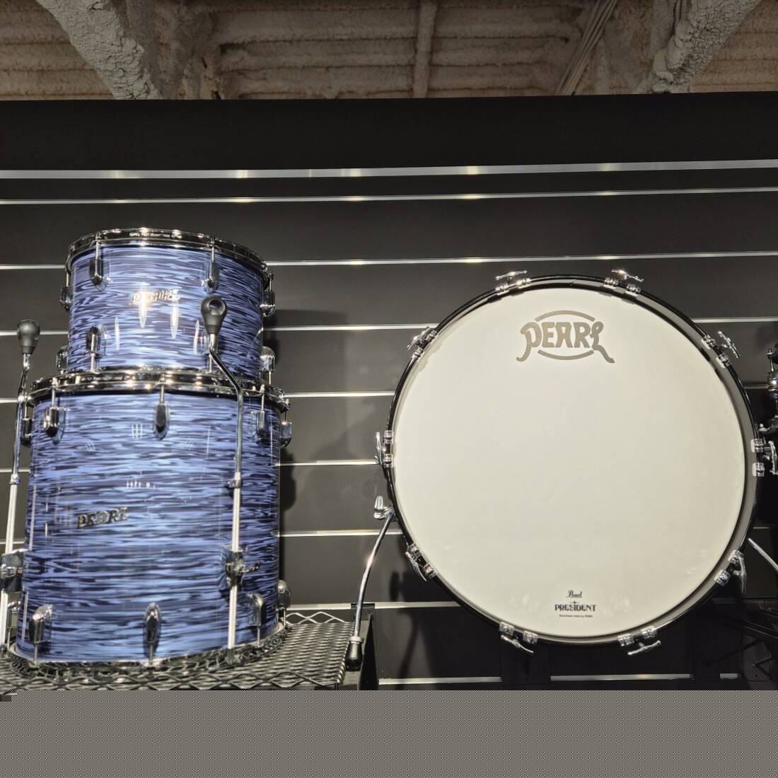 Pearl - Ensemble de fûts 3 pièces de la série President Deluxe (22,13,16) - Ocean Ripple