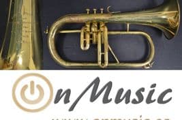 Lacquered Courtois Brevette flugelhorn in good condition