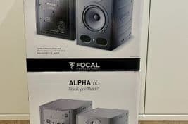 2 Focal Alpha 65 Monitors + Adam Hall Stands + Foams