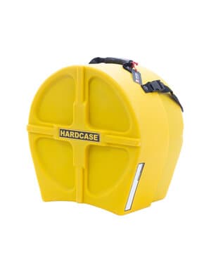 Hardcase HN14T 14" Fully Lined Tom Drum Case, Yellow