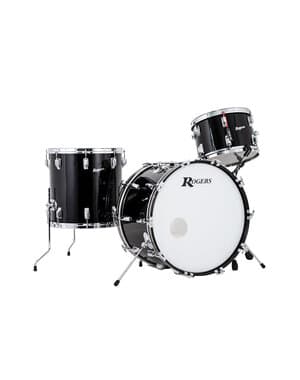 Rogers Holiday 22" Drum Kit, Ebony Black