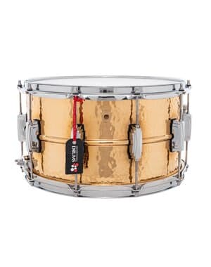 Ludwig Hammered Bronze Phonic 14" x 8" Snare Drum, Polished w/Imperial Lugs