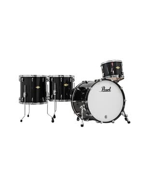 Pearl Masters Premium 22" Maple Drum Kit, Black Lacquer