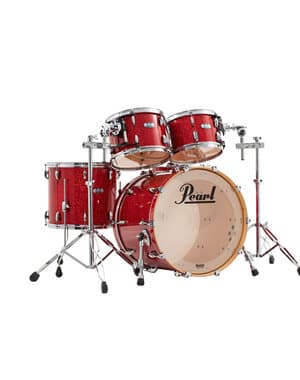 Pearl Masters Complete 22" Drum Kit, Red Sparkle