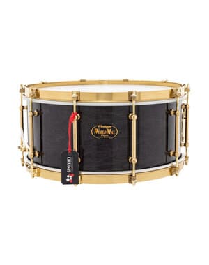 World Max Vintage Classic 14" x 7" Snare Drum, Transparent Black Lacquer