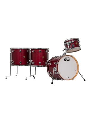 DW Jazz Series 18" Maple/Gum Drum Kit, Satin Cherry Oil