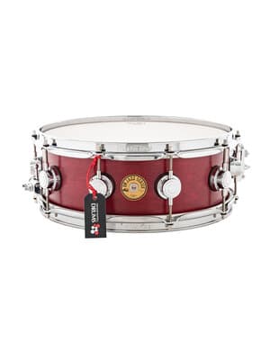 DW Jazz Series 14" x 5.5" Maple/Gum Snare Drum, Satin Cherry Oil