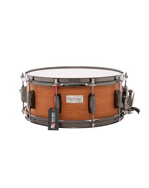 Highwood 14" x 6.5" Birch Snare Drum, Cherry Outer Veneer w/ Black Hardware