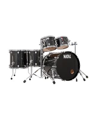 Natal Originals 22" Maple Drum Kit, Black Metallic