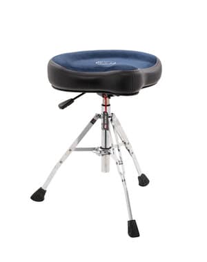 Roc n Soc Cycle Extended Nitro Base Drum Stool w/Backrest, Blue