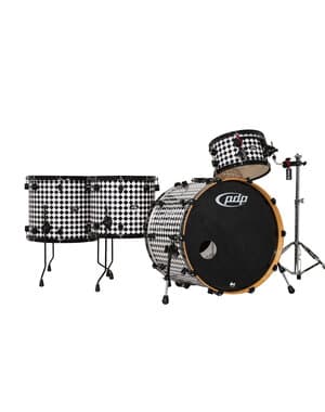 PDP 805 Series 24" Drum Kit, Black & White Checkers