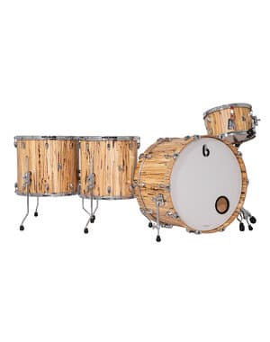 British Drum Co. Legend Series Limited Edition 24" Drum Kit, Spalted Beech