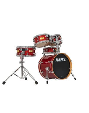 Mapex Pro M Series 18" Micro Drum Kit, Ruby Crystal