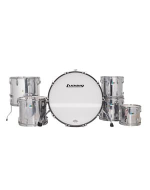 Ludwig Classic Maple 26" 'Chrome Over Wood' Drum Kit, Stainless Steel